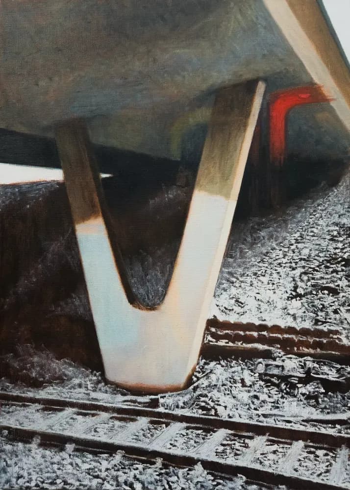 Obraz olejny — stacja Ochota