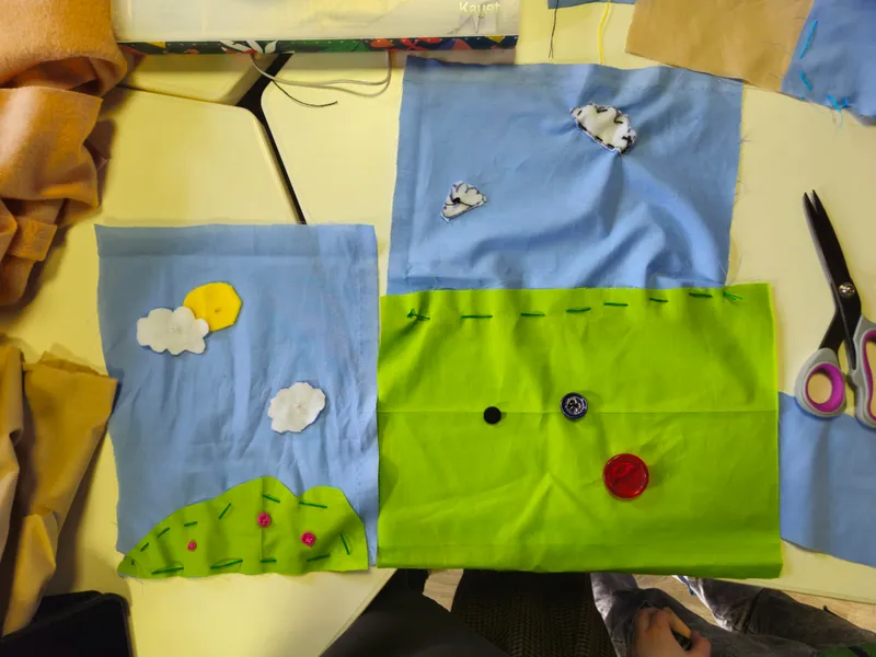 Praca kursanta tkanka studio